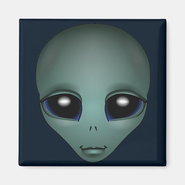 Alien Fridge Magnet Extraterrestrial Gifts & Decor (Front)