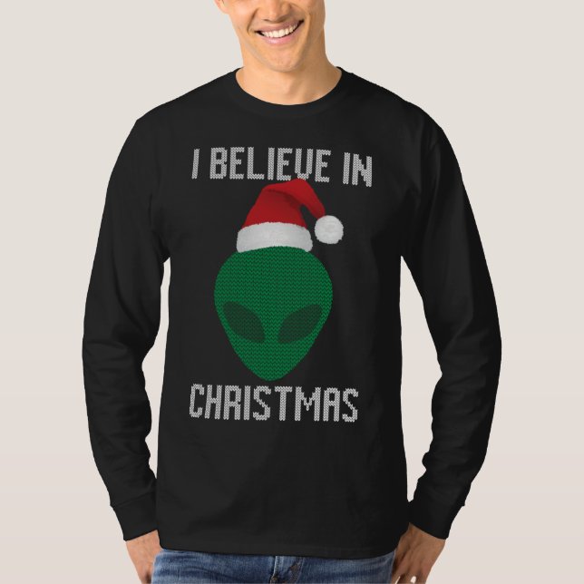 Alien Funny Ugly Christmas Sweater Party (Front)