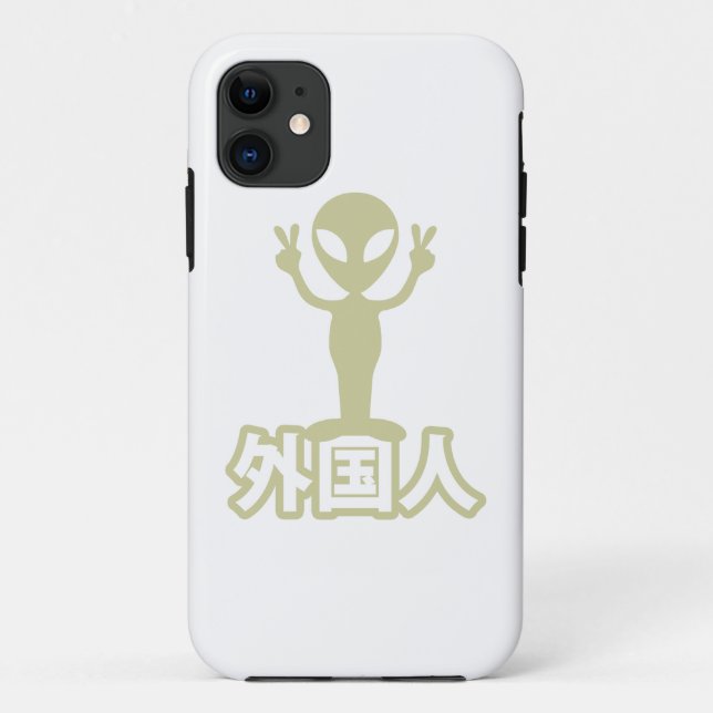 Alien Gaijin ~ Kanji Nihongo / Japanese Language Case-Mate iPhone Case (Back)