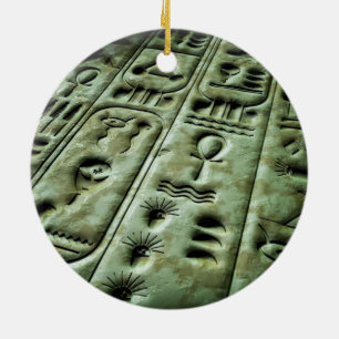 Alien Glyphs 02 Ceramic Ornament