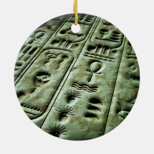 Alien Glyphs 02 Ceramic Ornament (Back)