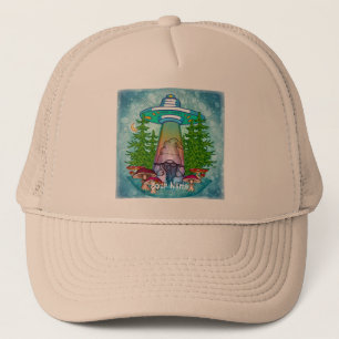 Alien Gnome Abduction  Trucker Hat
