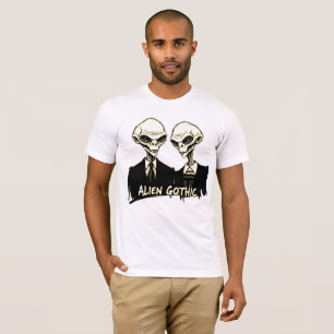 Alien Gothic: Retro Twist on a Classic Artwork T-Shirt