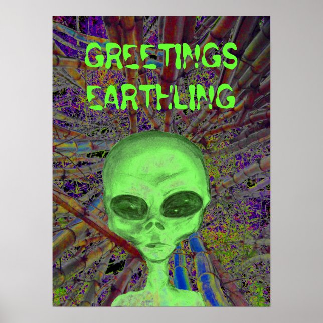 Alien Greeting Poster (Front)
