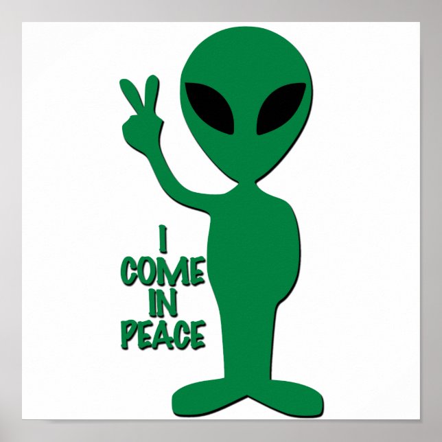 Alien Greetings - I Come In Peace Poster (Front)
