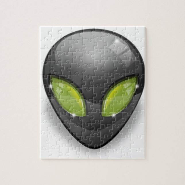 Alien Grey Design#2 Jigsaw Puzzle (Vertical)
