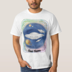 Alien Grey Spaceship T-Shirt