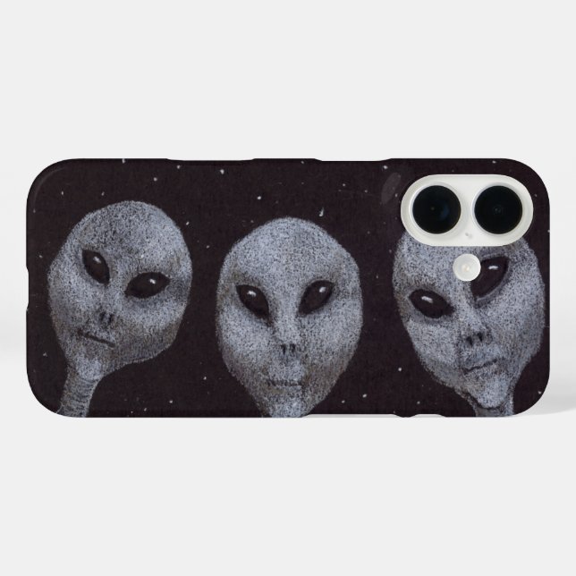 Alien Greys Case-Mate iPhone Case (Back (Horizontal))
