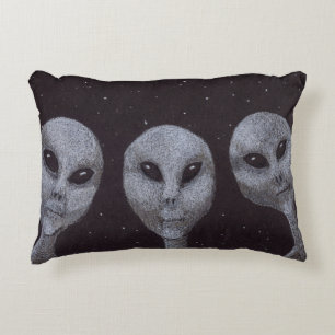 Alien Greys Decorative Cushion