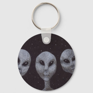 Alien Greys Key Ring