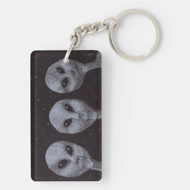 Alien Greys Key Ring (Back)