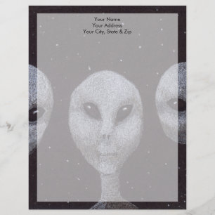 Alien Greys Letterhead Template