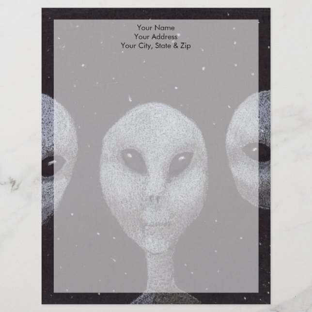 Alien Greys Letterhead Template (Front)