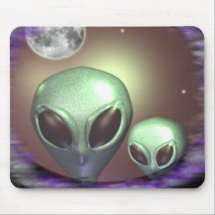 Alien greys mouse pad