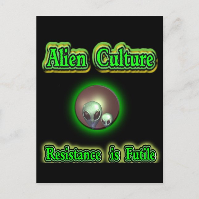 alien greys postcard (Front)