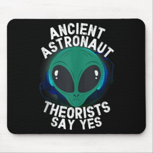 Alien Head Ancient Astronaut Theorists Say Yes Ali Mouse Pad