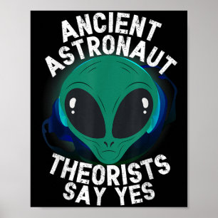 Alien Head Ancient Astronaut Theorists Say Yes Ali Poster