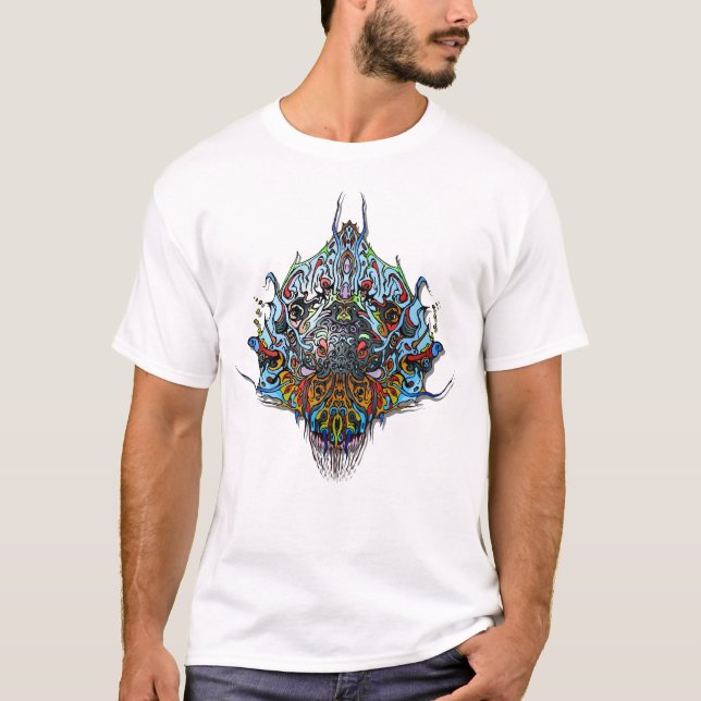 Alien Head - Blue T-Shirt (Front)