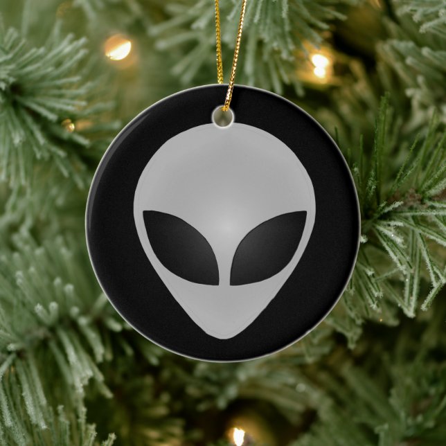 Alien Head Ceramic Tree Decoration (Tree)