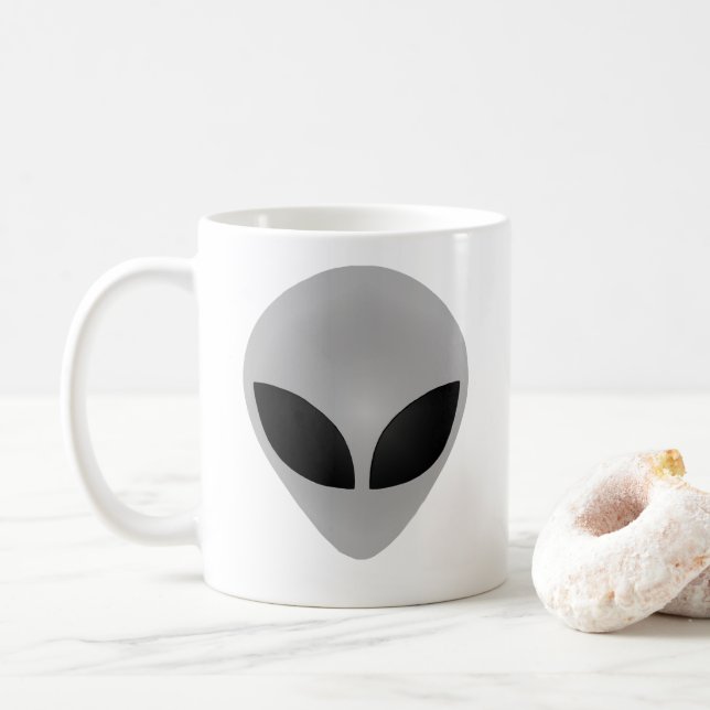Alien Head Coffee Mug (With Donut)