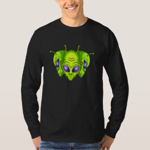 Alien Head Colourful Alien Rave Tee Believe Ufo