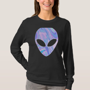 Alien Head Colourful UFO T-Shirt