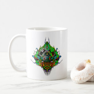 Alien Head - green Coffee Mug