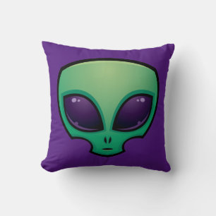 Alien Head Icon Cushion