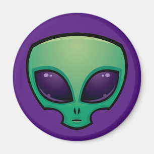 Alien Head Icon Magnet