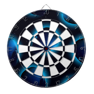 Alien head in space dartboard