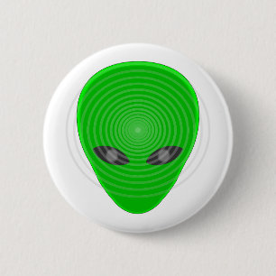 Alien Head Mind Control 6 Cm Round Badge
