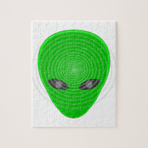 Alien Head Mind Control Jigsaw Puzzle