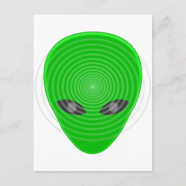 Alien Head Mind Control Postcard (Front)