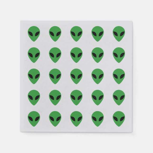 Alien Head Napkin (Front)