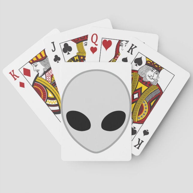 Alien Head Playing Cards (Back)