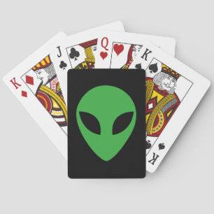 Alien Head Playing Cards