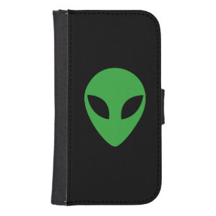 Alien Head Samsung S4 Wallet Case