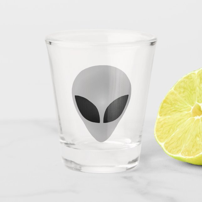 Alien Head Shot Glass (Front)