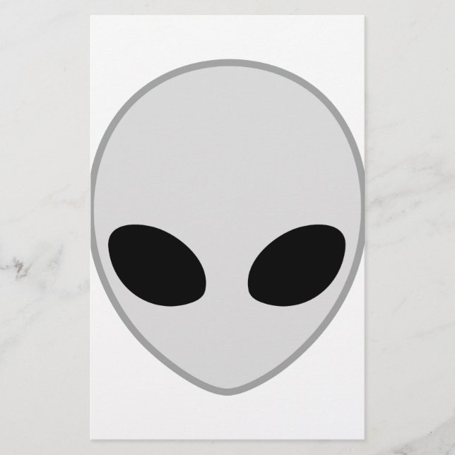Alien Head Stationery (Front)