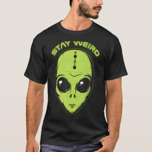 Alien Head Stay Weird Alien Space Loving Kids T-Shirt