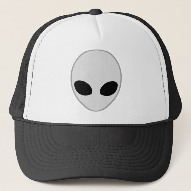 Alien Head Trucker Hat (Front)