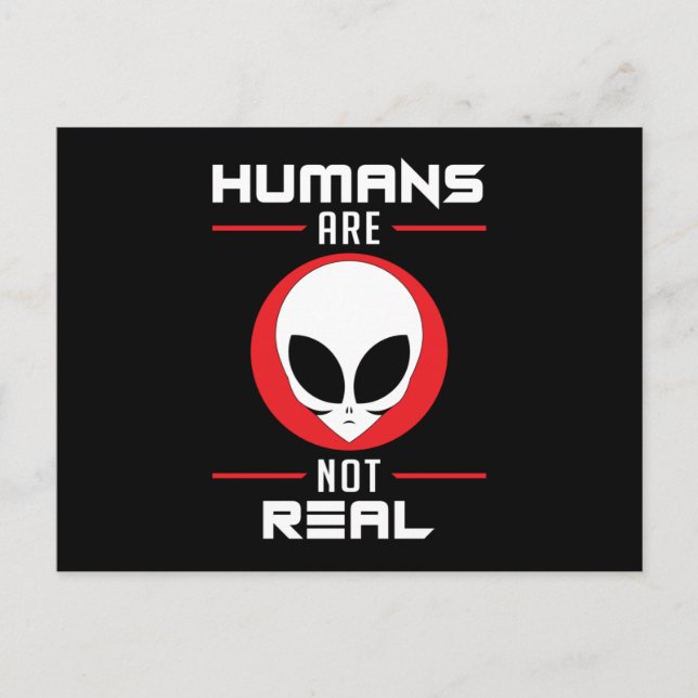 Alien Head Ufo Aliens Area 51 Space Funny Gift Postcard (Front)