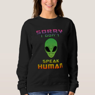 Alien Head Ufo Aliens Space Area 51 Funny Gift Sweatshirt