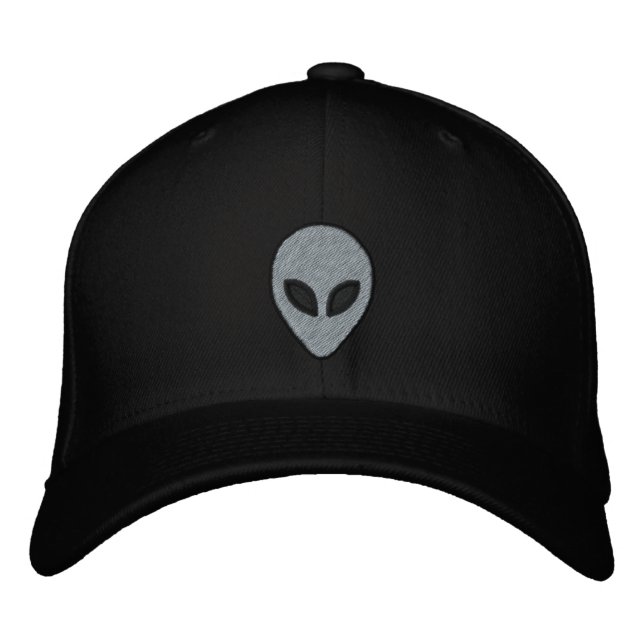 Alien heads Embroidered hat (front and back) (Front)