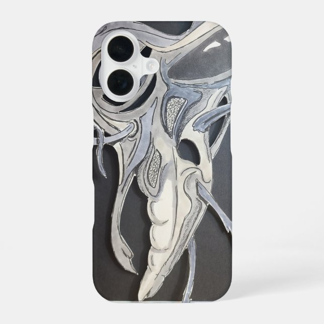 alien heart iPhone 16 case (Back)