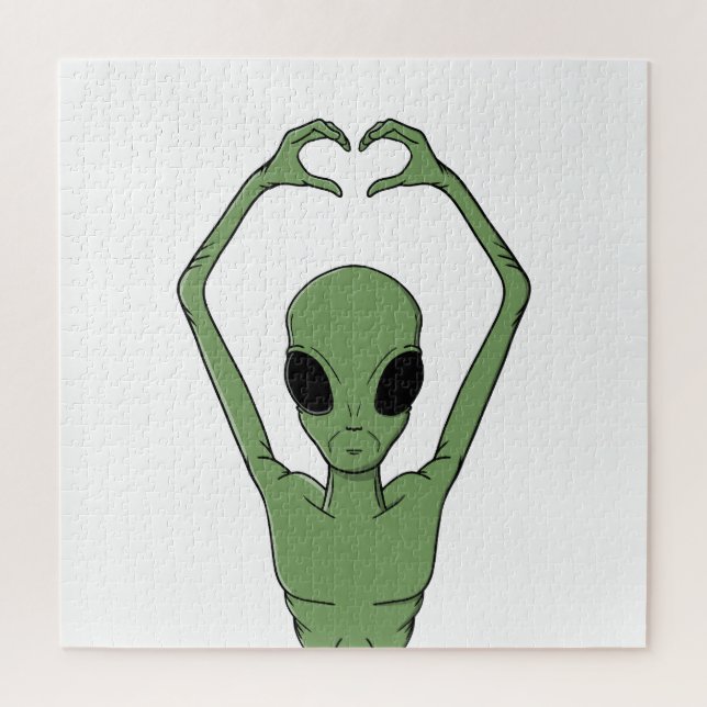 Alien Heart Pose Jigsaw Puzzle (Vertical)