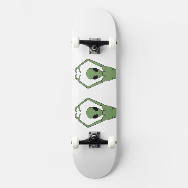 Alien Heart Pose Skateboard (Front)