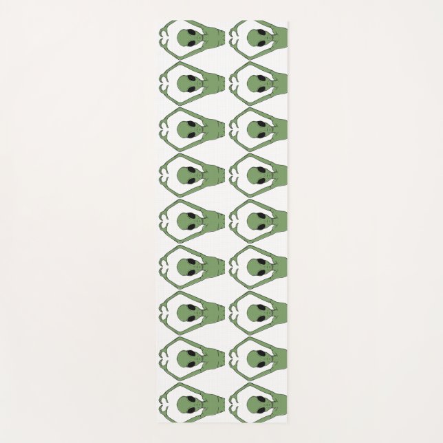Alien Heart Pose Yoga Mat (Front)