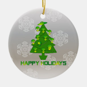 Alien Holiday Tree Ceramic Tree Decoration