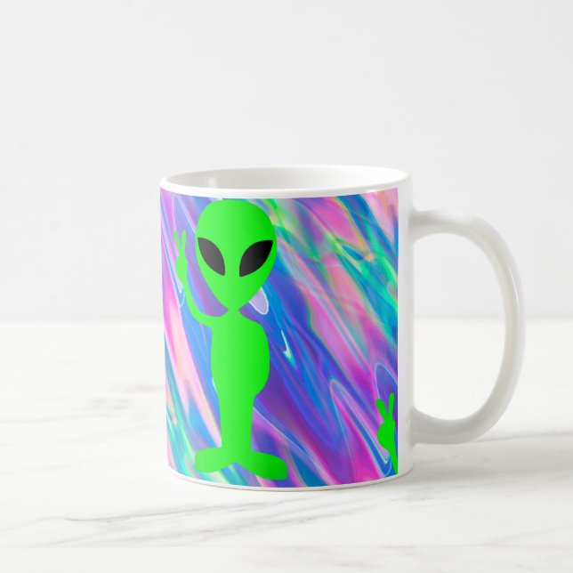 alien hologram coffee mug (Right)